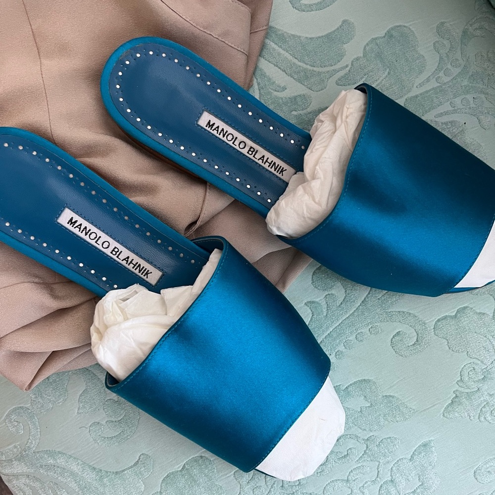 Manolo Silk Sandals